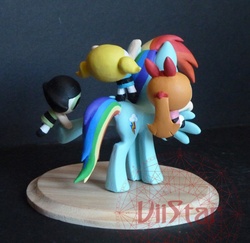 Size: 822x800 | Tagged: safe, rainbow dash, pegasus, pony, double rainboom, g4, butt, plot, the powerpuff girls