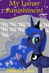 Size: 432x648 | Tagged: safe, artist:pheeph, princess luna, g4, book cover, female, solo