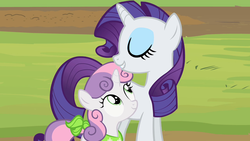 Size: 1280x720 | Tagged: safe, screencap, rarity, sweetie belle, g4, sisterhooves social