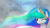 Size: 1920x1080 | Tagged: dead source, safe, artist:aumashy, artist:mysticalpha, edit, princess celestia, g4, crown, dat mane, female, solo, vector, wallpaper, wink