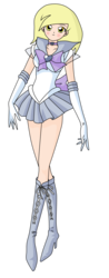 Size: 1600x4091 | Tagged: safe, artist:luuandherdraws, derpy hooves, human, g4, female, humanized, sailor moon (series), simple background, solo, transparent background