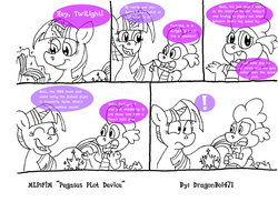 Size: 1024x745 | Tagged: safe, artist:dragonboi471, spike, twilight sparkle, g4, comic, speed of plot