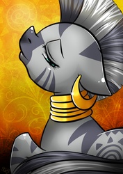 Size: 2480x3507 | Tagged: safe, artist:princesssilverglow, zecora, zebra, g4, female, solo