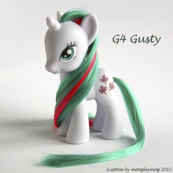 Size: 600x600 | Tagged: safe, artist:moogleymog, gusty, g1, g4, customized toy, g1 to g4, generation leap, irl, photo, toy