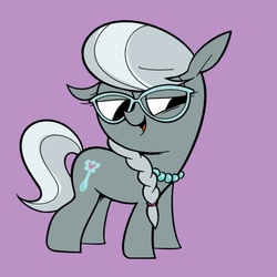 Size: 500x500 | Tagged: safe, artist:footsam, silver spoon, earth pony, pony, g4, female, glasses, solo