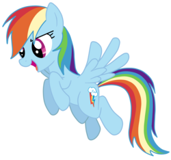 Size: 1394x1302 | Tagged: safe, artist:autumn-spice, rainbow dash, pegasus, pony, g4, female, flying, mare, open mouth, simple background, solo, spread wings, transparent background, vector, wings