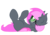 Size: 1200x848 | Tagged: safe, artist:starlightlore, oc, oc only, oc:heartbeat, bat pony, pony, blank flank, bored, heart eyes, pouting, simple background, solo, transparent background, wingding eyes