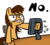 Size: 1100x1000 | Tagged: artist needed, safe, oc, oc only, oc:maría teresa de los ponyos paguetti, earth pony, pony, computer, female, mare, no, punch, rage, recolor, screen punch, solo, ya es hora, ñ