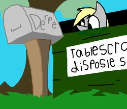 Size: 3500x3000 | Tagged: safe, derpy hooves, pegasus, pony, g4, female, improved, mare, solo, trash