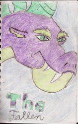 Size: 709x1127 | Tagged: safe, artist:the_fallen_dragon, spike, g4, traditional art