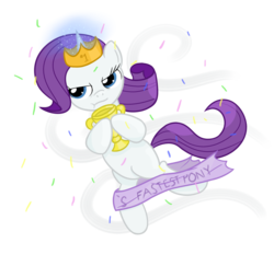 Size: 801x779 | Tagged: safe, artist:hip-indeed, rarity, g4, crown, female, filly, filly rarity, solo, trophy, younger