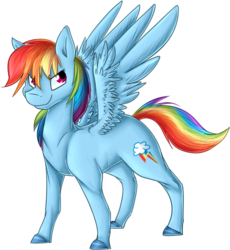 Size: 483x526 | Tagged: safe, artist:littlepinkalpaca, rainbow dash, pegasus, pony, g4, female, mare, simple background, solo, spread wings, transparent background, unshorn fetlocks, wings