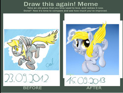 Size: 1030x776 | Tagged: safe, artist:carligercarl, derpy hooves, pegasus, pony, g4, female, mare, meme