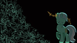 Size: 1920x1080 | Tagged: safe, artist:ember-blitz, lyra heartstrings, g4, female, music notes, solo, vector, wallpaper