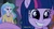 Size: 1591x845 | Tagged: safe, screencap, golden hazel, princess celestia, principal celestia, twilight sparkle, equestria girls, g4, background human, cutie mark accessory, meme, ponied up, youtube caption, youtube link