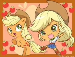 Size: 640x480 | Tagged: safe, artist:j8d, applejack, human, equestria girls, g4, cute, human ponidox