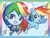 Size: 640x480 | Tagged: safe, artist:j8d, rainbow dash, human, pegasus, pony, equestria girls, g4, cute, cutie mark, female, human ponidox