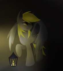 Size: 2200x2500 | Tagged: safe, artist:twistedmindbrony, derpy hooves, pegasus, pony, g4, dark, female, lantern, mare, solo