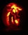 Size: 1351x1682 | Tagged: safe, artist:amandataylor, discord, g4, carving, halloween, holiday, jack-o-lantern, pumpkin