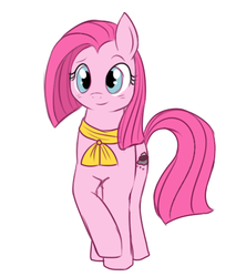 Size: 400x450 | Tagged: safe, artist:lulubell, pinkie pie, g4, cute, cuteamena, female, pinkamena diane pie, simple background, solo, white background