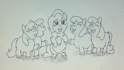 Size: 1958x1104 | Tagged: safe, artist:fluffsplosion, pinkie pie, fluffy pony, g4, fluffy pony original art, pinkiefluff