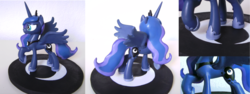 Size: 1024x384 | Tagged: safe, artist:sparkydahousewolf, princess luna, g4, female, sculpture, solo