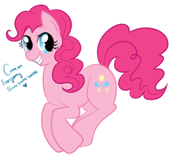 Size: 600x555 | Tagged: safe, artist:lulubell, pinkie pie, g4, female, simple background, solo, white background