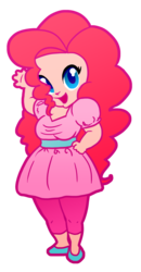 Size: 1111x2141 | Tagged: safe, artist:aubrace, pinkie pie, human, g4, female, humanized, solo