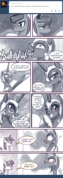 Size: 550x1549 | Tagged: safe, artist:johnjoseco, nightmare moon, princess luna, twilight sparkle, alicorn, pony, ask princess molestia, g4, bedroom eyes, blushing, comic, cute, fangs, female, frown, glare, i love when you comb my hair, lidded eyes, mare, monochrome, moonabetes, nicemare moon, nightmare luna, open mouth, smiling, talking nightmare moon, tongue out, twilight sparkle (alicorn), wide eyes