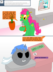 Size: 1104x1505 | Tagged: safe, artist:hakar-kerarmor, oc, oc only, oc:bastion, ask four inept guardponies, chubby