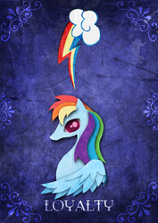 Size: 849x1200 | Tagged: safe, artist:emjustem, rainbow dash, g4, cutie mark, female, poster, solo