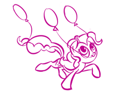 Size: 1069x841 | Tagged: artist needed, safe, pinkie pie, g4, balloon, female, solo
