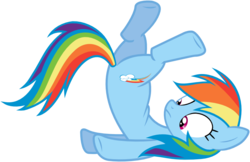 Size: 1019x661 | Tagged: safe, artist:amazingmax, rainbow dash, pony, g4, the return of harmony, female, simple background, solo, svg, transparent background, vector, wingless