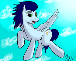 Size: 1280x1024 | Tagged: safe, artist:reformeddraconequss, soarin', g4, male, solo