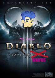 Size: 594x844 | Tagged: safe, flash sentry, equestria girls, g4, 1000 hours in ms paint, diablo (series), diablo iii, exploitable meme, ms paint, now you fucked up, reaper of souls, waifu, waifu thief