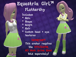 Size: 1602x1200 | Tagged: safe, fluttershy, equestria girls, g4, avatar, second life