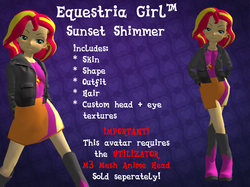 Size: 1602x1200 | Tagged: safe, sunset shimmer, equestria girls, g4, avatar, second life