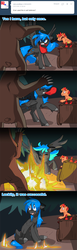 Size: 600x1958 | Tagged: safe, artist:kilo, oc, oc only, oc:fire juggler blue, bear, ask, comic, tumblr