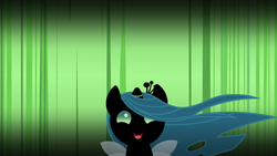 Size: 1600x900 | Tagged: safe, artist:beavernator, queen chrysalis, changeling, changeling queen, nymph, a canterlot wedding, g4, season 2, baby, baby changeling, baby chrysalis, beavernator is trying to murder us, cute, cutealis, female, solo, weapons-grade cute