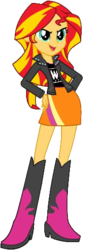 Size: 193x507 | Tagged: safe, artist:rundevilrun007, edit, sunset shimmer, equestria girls, g4, female, hand on hip, nwo, simple background, solo, transparent background, vector, wcw, wwf