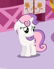 Size: 185x236 | Tagged: safe, screencap, sweetie belle, pony, g4, sisterhooves social, animated, cute, diasweetes, female, sad, solo
