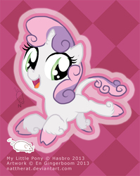 Size: 398x500 | Tagged: safe, artist:nattherat, sweetie belle, classical unicorn, g4, cloven hooves, cute, diasweetes, female, horn, leonine tail, solo, unshorn fetlocks