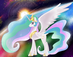 Size: 3200x2500 | Tagged: safe, artist:renokim, princess celestia, alicorn, pony, g4, female, solo