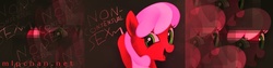 Size: 600x150 | Tagged: safe, cheerilee, g4, chalk, chalkboard, mlpchan