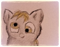 Size: 206x162 | Tagged: safe, artist:waggytail, fluffy pony, derp, fluffy pony original art, solo