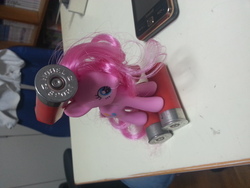 Size: 3264x2448 | Tagged: safe, pinkie pie, g4, ammunition, brushable, irl, photo, shotgun shell, toy