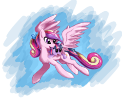 Size: 1500x1250 | Tagged: source needed, safe, artist:halotheme, princess cadance, twilight sparkle, alicorn, pony, unicorn, g4, female, filly, teen princess cadance, unicorn twilight, younger