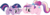 Size: 9694x2900 | Tagged: safe, artist:quanno3, princess cadance, twilight sparkle, alicorn, pony, unicorn, a canterlot wedding, g4, female, filly, filly cadance, filly twilight sparkle, simple background, sunshine sunshine, teen princess cadance, transparent background, vector, young, young twilight, younger