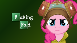 Size: 1600x900 | Tagged: safe, pinkie pie, g4, breaking bad, female, hazmat suit, parody, solo