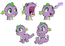 Size: 1000x700 | Tagged: safe, artist:muffinshire, spike, twilight sparkle, comic:twilight's first day, g4, baby, baby spike, crying, cute, muffinshire is trying to murder us, nose picking, sketch, spikabetes
